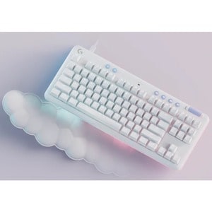 Logitech G G713 游戏键盘 - 电缆 连接 - USB 接口 - RGB LED - 英文 - 白 - 机械 按键开关 - 87 Key(s) - 亮度, 音量控制, 媒体中心 热键 - PC, Mac
