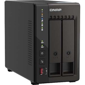 QNAP Turbo NAS TS-253E-8G 2 x Gesamtzahl Einschübe SAN/NAS-Speichersystem - 4 GB Gr�ße Flash-Speicher - Intel Celeron J641