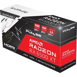 Sapphire AMD Radeon RX 6500 XT Graphic Card - 4 GB GDDR6 - 7680 x 4320 - 2.69 GHz Game Clock - 2.83 GHz Boost Clock - 64 b