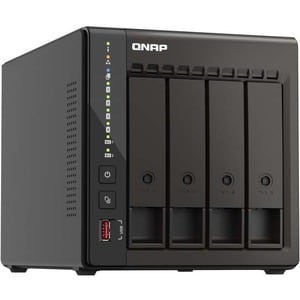 QNAP Turbo NAS TS-453E-8G 4 x Gesamtzahl Einschübe SAN/NAS-Speichersystem - 4 GB Größe Flash-Speicher - Intel Celeron J641