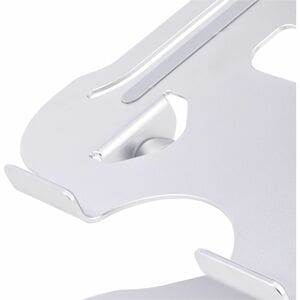 StarTech.com Laptop Stand for Desk, Ergonomic Laptop Stand Adjustable Height, Aluminum, Up to 22lb/10kg, Foldable Notebook