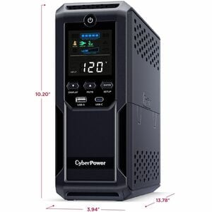 CyberPower CP1500AVRLCD3 Intelligent LCD UPS Systems - 1500VA/900W, 120 VAC, NEMA 5-15P, Mini-Tower, 12 Outlets, LCD, $500