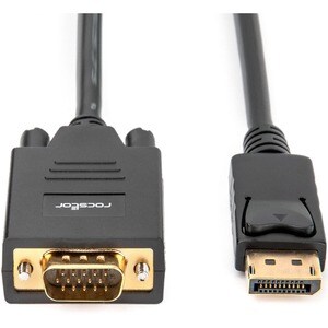 Rocstor DisplayPort/VGA Video Cable - 3 ft DisplayPort/VGA Video Cable for Video Device, TV, Projector, Notebook, Desktop 