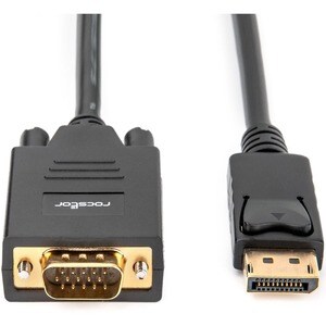 Rocstor DisplayPort/VGA Video Cable - 12 ft DisplayPort/VGA Video Cable for Video Device, TV, Projector, Notebook, Desktop