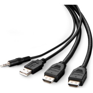 Belkin Cybersecurity and Secure KVM 1.83 m HDMI/Mini-phone/USB KVM Cable - TAA Compliant - Cable for Audio/Video Device, C