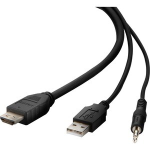 Belkin 3,05 m KVM-Kabel für KVM-Umschalter, Maus, Tastatur, Computer, Server - TAA-konform - Zweiter Anschluss: 1 x HDMI 2