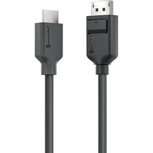 Alogic Elements 1 m DisplayPort/HDMI A/V Cable - 1 / Pack - Cable for Notebook, Audio/Video Device, Projector - First End: