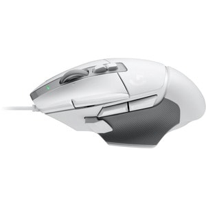 Logitech G G502 X Gaming Mouse - USB - Optical - 13 Button(s) - 13 Programmable Button(s) - White - Cable - 25600 dpi - Sc