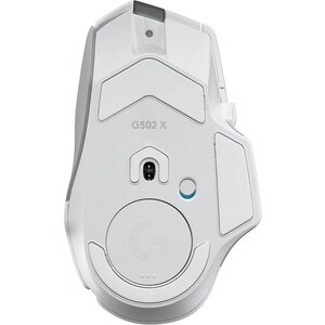 Logitech G G502 X Mouse - USB - Optical - 13 Button(s) - 13 Programmable Button(s) - White - Cable/Wireless - 25600 dpi - 