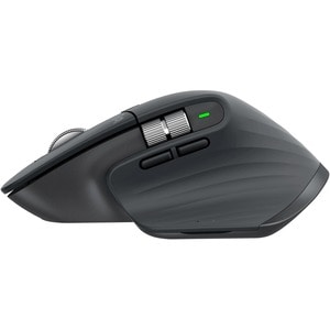 Logitech MX MASTER 3S Mouse - Darkfield - Wireless - Bluetooth/Radio Frequency - 2.40 GHz - Rechargeable - Graphite - USB 