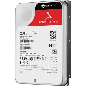 Seagate IronWolf Pro ST20000NT001 20 TB Hard Drive - 3.5" Internal - SATA (SATA/600) - Conventional Magnetic Recording (CM