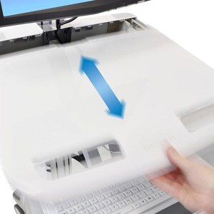 Ergotron StyleView Medizinische Warenkorb - TAA-konform - 2 Schubfach - Drücken/Ziehen Griff - 15,88 kg Kapazität - 4 Roll