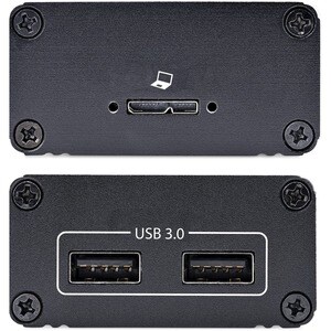 2-Port USB 3.0 Extender Über OM3 MM Glasfaser, LC/LC, 5Gbit/s USB-A Hub, USB Verlängerungs Kabel 350m Distanz, USB Over Fi