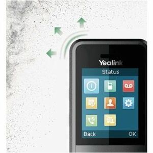 Yealink W59R Handset - Schwarz - Schnurlos - DECT, Bluetooth - 4,6 cm (1,8 Zoll) Screen Size - 1 Tag(e) Battery Talk Time