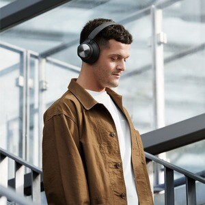 B&O Beocom Portal Com fios/sem fios Headset Estéreo Fone de ouvido - preto antracite - Binaural - Circum-auditivo - 1200 c
