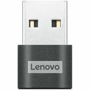 Lenovo USB-C (Female) to USB-A (Male) Adapter - 1x USB Type C- Female - 1x USB Type A- Male - Black
