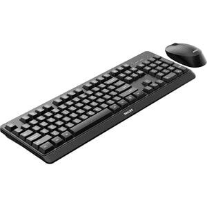 Philips Keyboard & Mouse - QWERTY - Wireless RF 2.40 GHz Keyboard - 104 Key - Keyboard/Keypad Color: Black - Wireless RF M