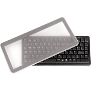 CHERRY EZClean Schutzhülle - Tastatur - Einfach zu reinigen, Staubfest, Schmutzabweisend, Flüssigkeitsresistent, Einfach z