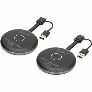 Digitus Click & Present Video Extender Transmitter/Receiver - Wired/Wireless - 50 m RangeNetwork (RJ-45) - 4 x USB - 2 x H