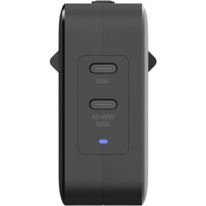 V7 ACUSBC65WGAN AC Adapter - USB Type-C - For MacBook Pro - Black