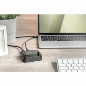 Digitus Drive Dock M.2 - USB 3.2 (Gen 2) Type C Host Interface - Black - Hot Swappable Bays - 2 x SSD Supported - 8 TB Tot
