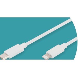 Digitus 2 m Lightning/USB-C Data Transfer Cable for Computer, USB Charger, iPhone, iPad, iPod, MacBook, Notebook, PC, Smar