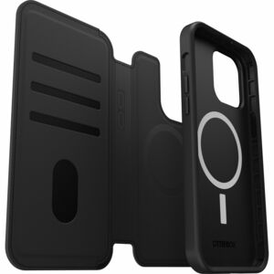 OtterBox Carrying Case (Folio) Apple iPhone 14 Pro Max Smartphone - Shadow (Black) - Damage Resistant - Synthetic Leather,