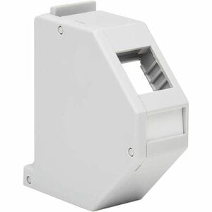 Eaton Tripp Lite Series DIN-Rail Mounting Enclosure Module for Snap-In Keystone Jacks and Couplers, Left Cover, TAA - Rugged