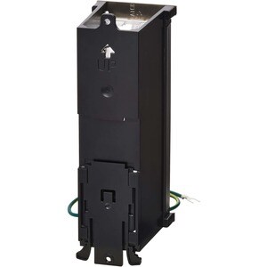 Eaton Tripp Lite Series 8-Port Metal DIN-Rail Mounting Keystone Patch Panel with Grounding, Black/Silver, TAA - Rugged Mou