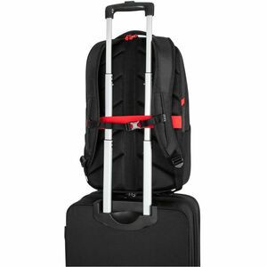 Targus Strike II TBB639GL Carrying Case (Backpack) for 43.2 cm (17") to 45.7 cm (18") Notebook - Black/Red - 500D Guc Body