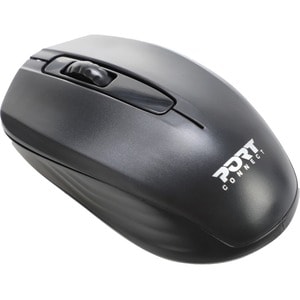 Port Connect Office Mouse - Radio Frequency - USB - Optical - 3 Button(s) - 1 - Wireless - 2.40 GHz - 1000 dpi - Scroll Wh