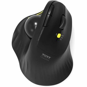 Port Mouse - Bluetooth - USB Type A, USB Type C - Optical - Black - 1 - Wireless - 2.40 GHz - 1600 dpi - Scroll Wheel, Tra