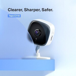 Tapo TAPO C110 3 Megapixel HD Network Camera - 9.14 m Night Vision - H.264 - 2304 x 1296 Fixed Lens - 15 fps - Alexa Suppo