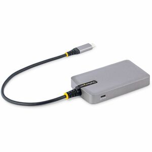 StarTech.com 4-Port USB-C Hub, 5Gbps, Bus Powered, 4x USB-A Ports, Optional Auxiliary Power, Portable USB Type-C Hub, 1ft/