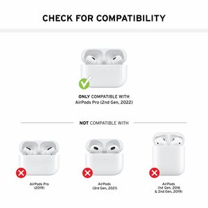 Urban Armor Gear Civilian Carrying Case Apple AirPods Pro (2nd Generation) - Black - Damage Resistant, Drop Resistant, Scr