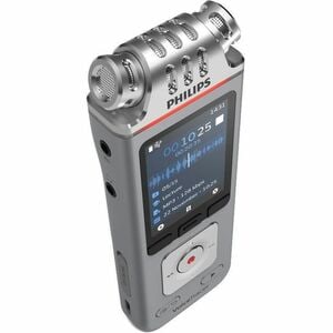 Philips VoiceTracer DVT4110 Audio Recorder for Lectures - 8 GBmicroSD Supported - 2" LCD - MP3, WAV, WMA - Headphone - 214