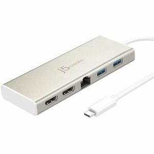 j5create USB Type C Docking Station - USB Type-C - 2 x HDMI Ports - HDMI