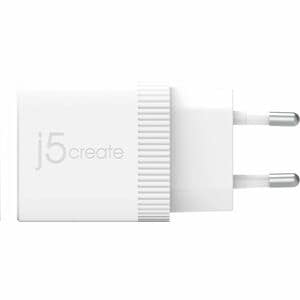 j5create JUP1420-EN 20 W AC Adapter - 1 Pack - Universal Adapter - 1 USB Type-C - For iPhone, iPad Pro, Smart Watch - Euro