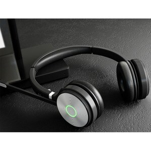 Yealink WH62 Dual UC Wireless Over-the-head Stereo Headset - Binaural - Supra-aural - 16000 cm - DECT CAT-iq - 32 Ohm - 20