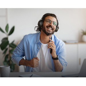 Yealink Premium UH38 Wired/Wireless Over-the-head Stereo Headset - Black - Binaural - Ear-cup - 1000 cm - Bluetooth - 32 O