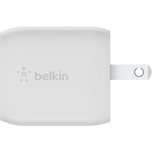 Belkin BoostCharge Pro Dual USB-C GaN Wall Charger with PPS 45W Laptop Chromebook Charging - Power Adapter - 45 W