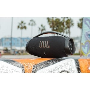 JBL Boombox 3 Portable Bluetooth Speaker System - 180 W RMS - Black - 40 Hz to 20 kHz - Battery Rechargeable - USB - 1