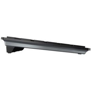CHERRY KW 9100 SLIM Bluetooth, Wireless Keyboard - Full size, Black/Silver, Rechargeable, AES 128 Encryption