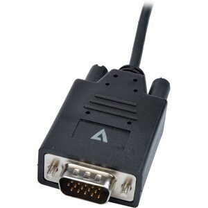 V7 V7UCVGA-2M 2.01 m USB/VGA Video Cable - Cable for Computer, Video Device, Notebook, Tablet, Mobile Device - First End: 
