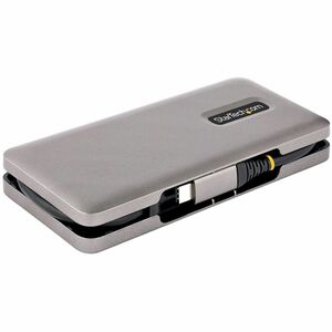 StarTech.com 4-Port USB-C Hub, USB 3.2 Gen 2, 10Gbps, 100W Power Delivery Pass-Through, 12.6in (32cm) Cable, Portable USB 