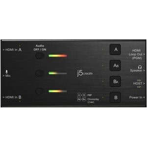 j5create JVA06-N Video Capturing Device - Black - Functions: Video Capturing - 1080p, 900p, 768p, 1024p, 576p, 480p, 576i,