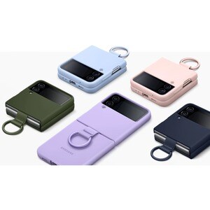 Samsung Carrying Case Samsung Galaxy Z Flip4 Smartphone - Pink - Silicone Body - Ring