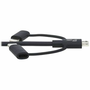 Tripp Lite series M101-006-LMC-BK 1,83 m Lightning/Micro-USB/USB/USB-C Datentransferkabel - Cable for Computer, Notebook, 