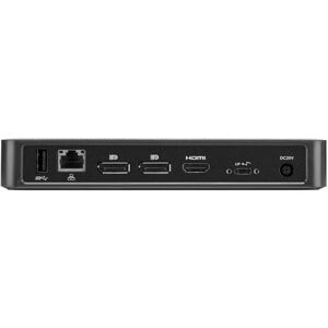 Targus DOCK430 C型 USB 扩展插口 用于 台式计算机, 鼠标, 平板, 键盘, 显示器, 智能电话, 闪盘, 笔记本电脑 - 85 W - 黑, 灰 - 3 支持的显示器 - 4K, 2K, Full HD - 3840 x 