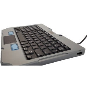 Tastiera Gamber-Johnson Lite Robusto - Cavo Connettività - USB 2.0 Interfaccia - TouchPad - Francese - 76 Tasto/i - PC, Mac
